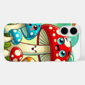 Speelse Cartoon paddenstoelen in een grillige were Case-Mate iPhone Case (Achterkant (horizontaal))