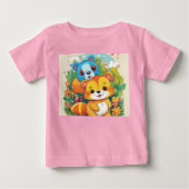 Speelse Cartoon Roze Top voor kinderen (Voorkant)