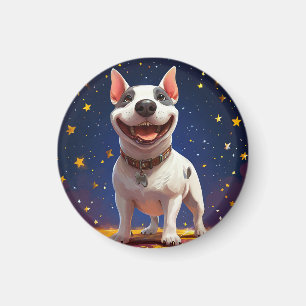 Speelse Cartoonhond met Levendige Kleuren Magneet
