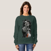 Speelse Cat-Eared Girl Sweatshirt (Voorkant volledig)