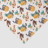 Speelse Cat Lover Design Tissuepapier (Detail)