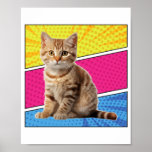 Speelse Cat Pop Art Poster<br><div class="desc">Voeg een vleugje plezier en kleur toe aan uw ruimte met dit Playful Cat Pop Art-ontwerp! Met een levendige en grillige weergave van een pop in een levendige kattenkunststijl, is dit kunstwerk ideaal voor kattenliefhebbers en kunstliefhebbers. Dit ontwerp zal zeker een glimlach op je gezicht en een pop van persoonlijkheid...</div>