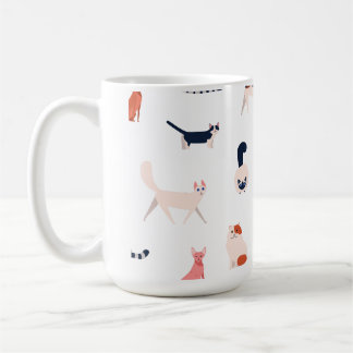 Speelse Cats Pattern – Schattigee Feline Lover Koffiemok