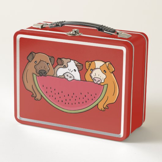Speelse cavia's en watermeloen illustratie (Voorkant)