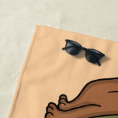 Speelse cavia's en watermeloen illustratie strandlaken (In situ)