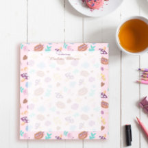 Speelse Cheshire Kat Bloemen Roze Patroon Naam