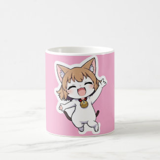 Speelse Chibi Cat Girl Koffiemok