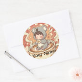 Speelse Chibi Koala Anime Sticker voor Kinderen (Envelop)
