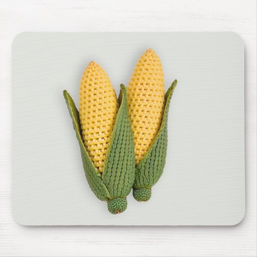 Speelse Chic Oma's Garden Modern Crochet Corn Muismat (Voorkant)