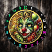 Speelse Clown met Ballonnen Dartbord voor Game Nig