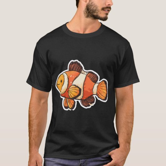 Speelse clownvis t-shirt (Voorkant)