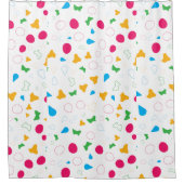 Speelse Confetti Chaos Douchegordijn (Voorkant)