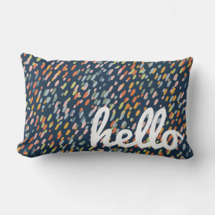 Speelse Confetti Dot, Modern Painterly Welkom Kussen