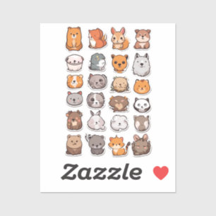 Speelse Critter Companions Sticker Pack
