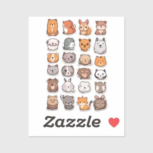 Speelse Critter Companions Sticker Pack (Vel)
