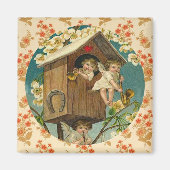 Speelse Cupids  Valentijn kunstwerk Magneet (Voorkant)