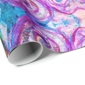 SPEELSE CUTE BLOEMENFEE ROZE PAARS BLAUWE VLEUGELS CADEAUPAPIER (Rol Hoek)