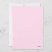 Speelse Daisy bedankkaart – Roze Bloemen Ontwerp (Achterkant)