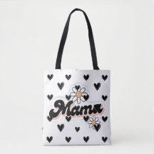 Speelse Daisy Mama Canvas tas | Schattige en trend