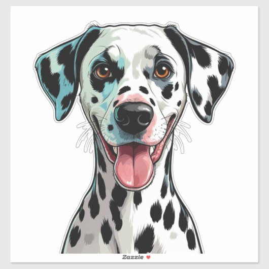 Speelse Dalmatiër Puppy Sticker (Vel)