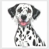 Speelse Dalmatiër Puppy Sticker (Vel)
