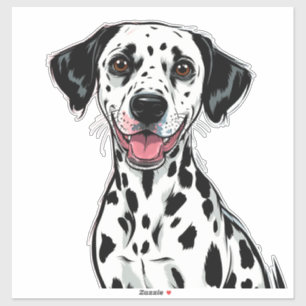 Speelse Dalmatiër Puppy Sticker