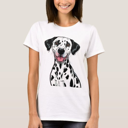 Speelse Dalmatiër Puppy T-shirt (Voorkant)