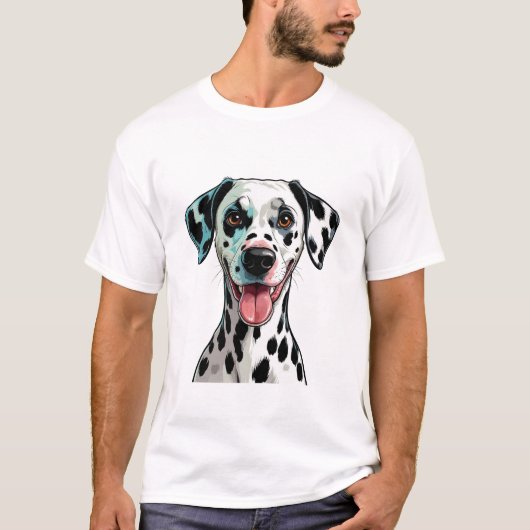 Speelse Dalmatiër Puppy T-shirt (Voorkant)
