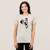 Speelse Dalmatische Hond Kijk Vrouwen Minimalistis Tri-Blend Shirt (Voorkant volledig)