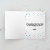 Speelse Dalmatische hond met taart verjaardag Kaart (Binnen)