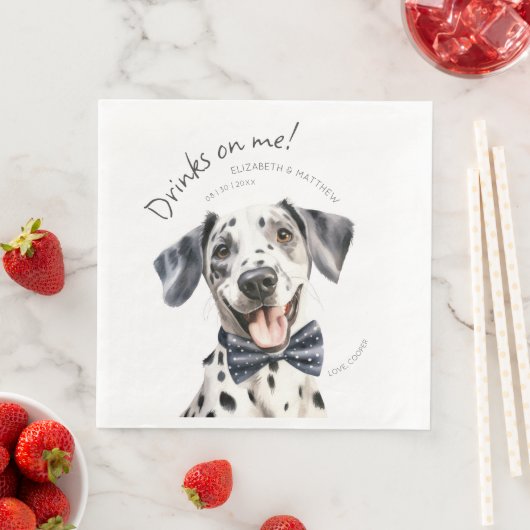 Speelse Dalmatische ober waterverf aantekenbaar Servet (Insitu)