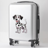 Speelse Dalmatische Puppy Sticker (Koffer)