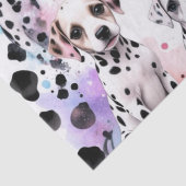 Speelse Dalmatische puppy verjaardagsfeestje Tissuepapier (Detail)