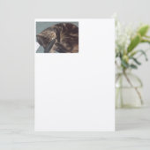 Speelse Dave Ambachtelijk: Voorgevoelde Ecru Uitno Kaart (Staand voorkant)