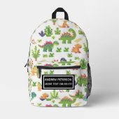 Speelse Dinosaur Print Kinder bedrukte rugzak (Voorkant)