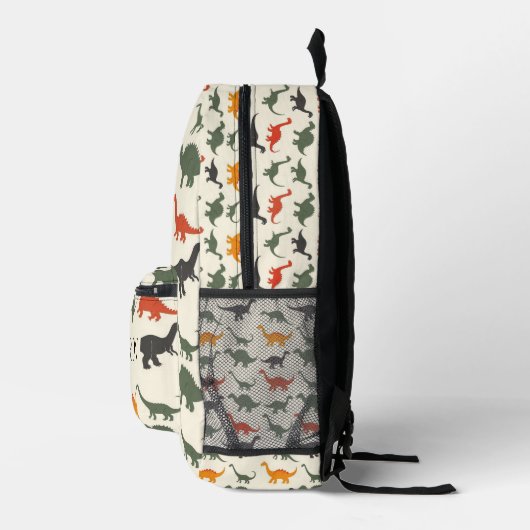 Speelse Dinosaur Print Kinder Bedrukte Rugzak (Rechts)