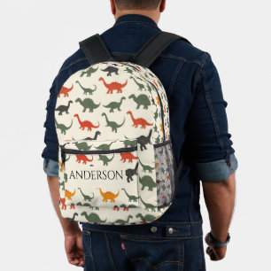 Speelse Dinosaur Print Kinder Bedrukte Rugzak