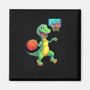 Speelse Dinosaurus Schets Speler Ontwerp Voor Kind Magneet