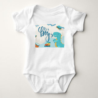 Speelse dinosaurus Shirten Romper