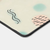 Speelse doedels van harten, Stippen en Wavy Lines Bureaumat (Hoek)