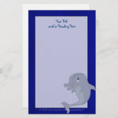 speelse dolfijn briefpapier (Voorkant / Achterkant)