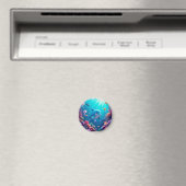 Speelse dolfijn en kleurrijk zeeleven magneet (Insitu (Vaatwasser))