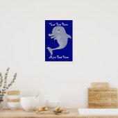 Speelse Dolfijn Poster (Keuken)