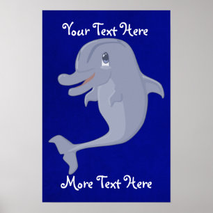 Speelse Dolfijn Poster