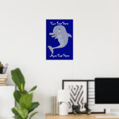 Speelse Dolfijn Poster (Thuiskantoor)