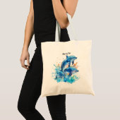 Speelse Dolfijnen Persoonlijk Tote Bag (Voorkant (product))