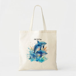 Speelse Dolfijnen Persoonlijk Tote Bag