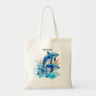 Speelse Dolfijnen Persoonlijk Tote Bag