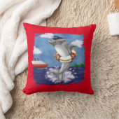 Speelse dolfijnkapitein - Leuk nautisch avontuur Kussen (Deken)