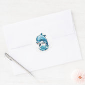 Speelse Dolphin Leap Sticker Design - Oceanic Wild (Envelop)